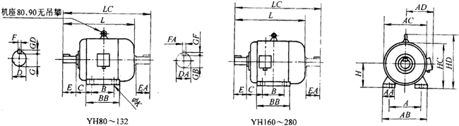 YHϵиD(zhun)ஐ늄(dng)C(j)γߴ磨H80280mm